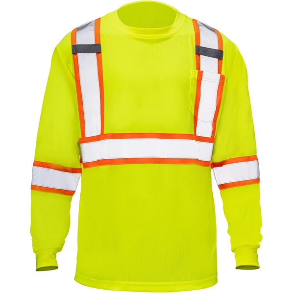 Hi-Viz Reflective Tape Safety Class 3 T-Shirt w/ Pocket