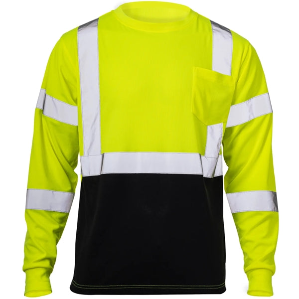 Class 3 Breathable Hi Vis Reflective Safety T-Shirt w Pocket
