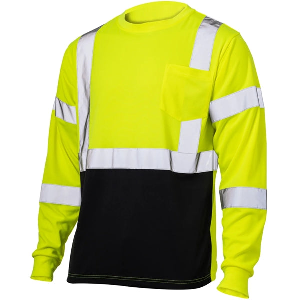 Class 3 Breathable Hi Vis Reflective Safety T-Shirt w Pocket