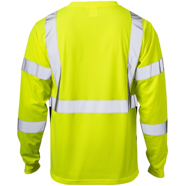 Class 3 Breathable Hi Vis Reflective Safety T-Shirt w Pocket