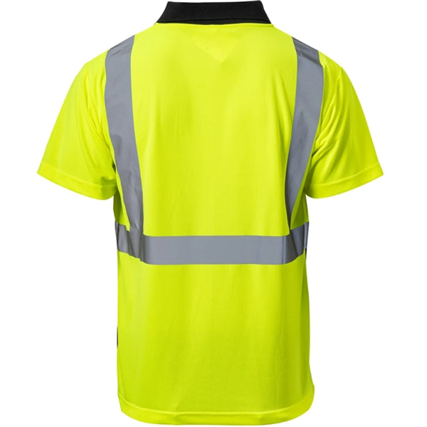 Hi Vis Color Block Breathable Reflective Safety Polo Shirt