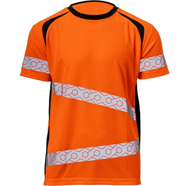High Vis Class 3 Segmented Tape Safety T-Shirt With Pockets