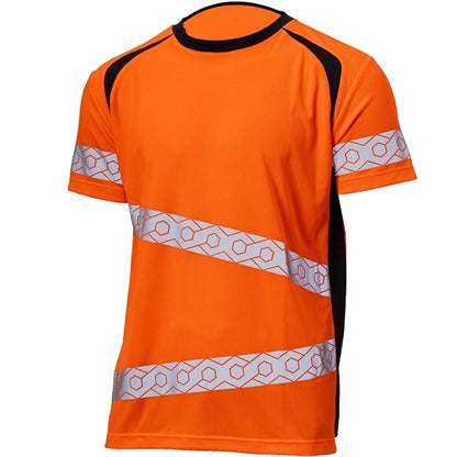 High Vis Class 3 Segmented Tape Safety T-Shirt With Pockets