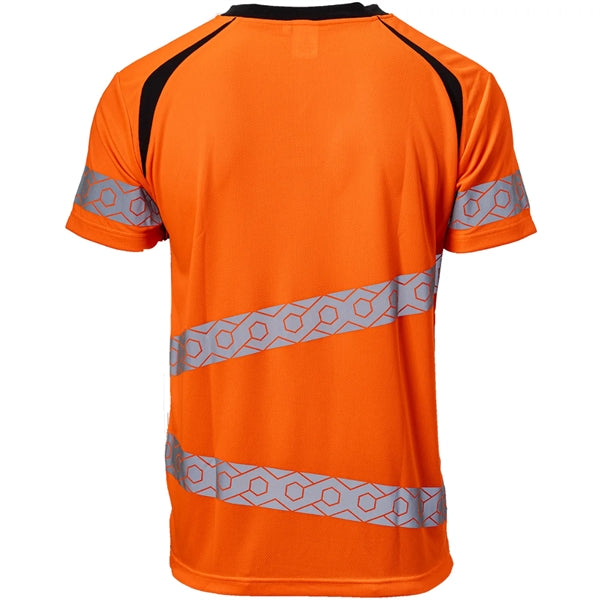 High Vis Class 3 Segmented Tape Safety T-Shirt With Pockets