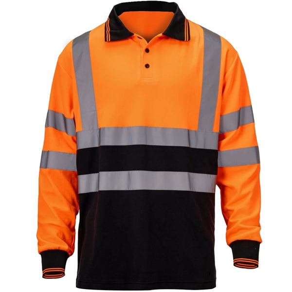 Hi Viz Class 3 Color Block Reflective Safety Polo Shirt