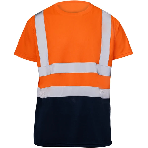 High Vis Class 2 Color Block Reflective Tape Safety T-Shirt