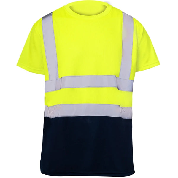 High Vis Class 2 Color Block Reflective Tape Safety T-Shirt
