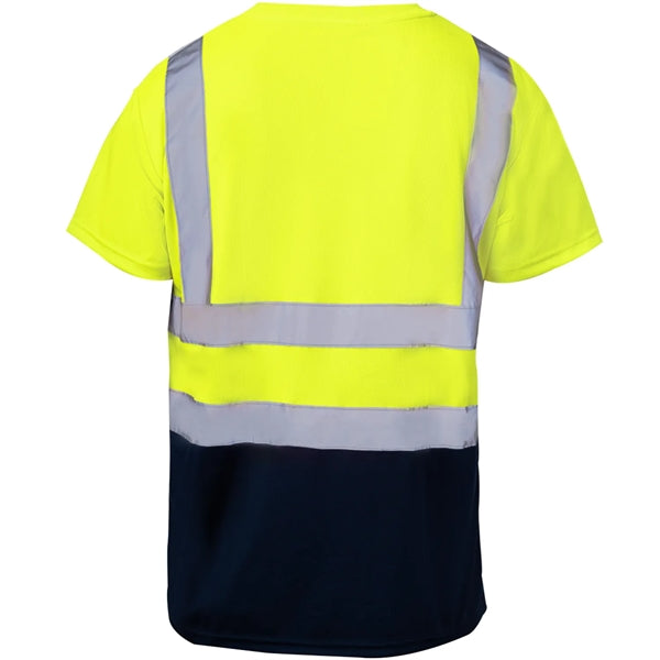 High Vis Class 2 Color Block Reflective Tape Safety T-Shirt