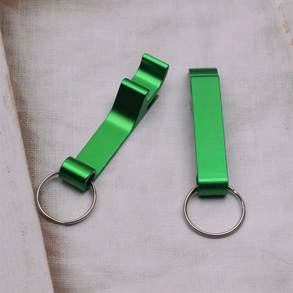Colored Metal Bottle Opener Keychain