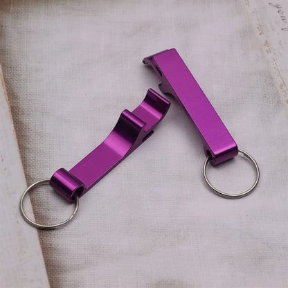 Colored Metal Bottle Opener Keychain