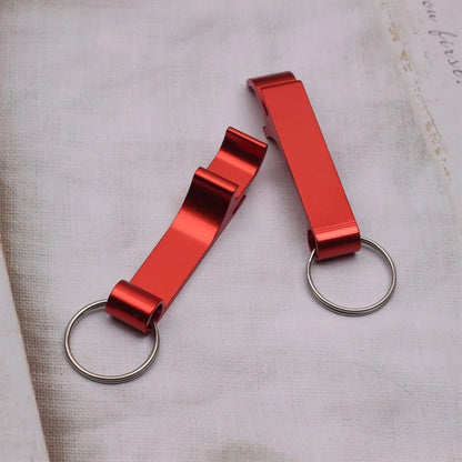 Colored Metal Bottle Opener Keychain