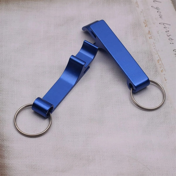 Colored Metal Bottle Opener Keychain