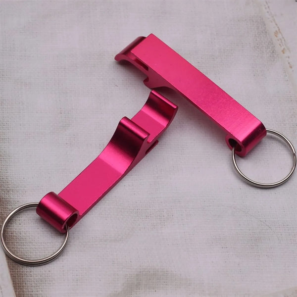 Colored Metal Bottle Opener Keychain