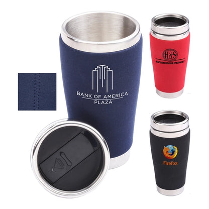 Allure  16 Oz Stainless Steel Tumbler With Neoprene