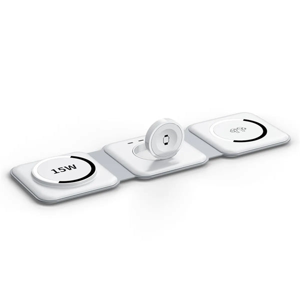 3-in-1 Foldable 15W Magsafe Wireless Charging Station