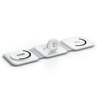 3-in-1 Foldable 15W Magsafe Wireless Charging Station