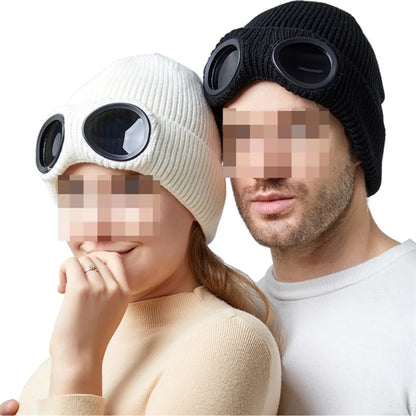 Wool Knitted Winter Goggles Beanie
