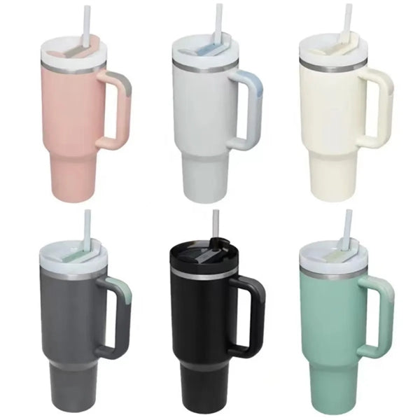 40oz Stainless Vacuum Tumbler with Lid and Straw