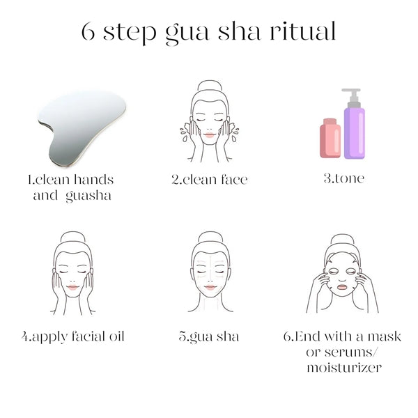 Stainless Steel Gua Sha Facial Tool for Self Care