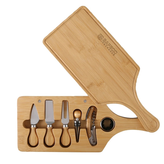 7 Piece Bamboo Wine & Cheese Charcuterie Board Set