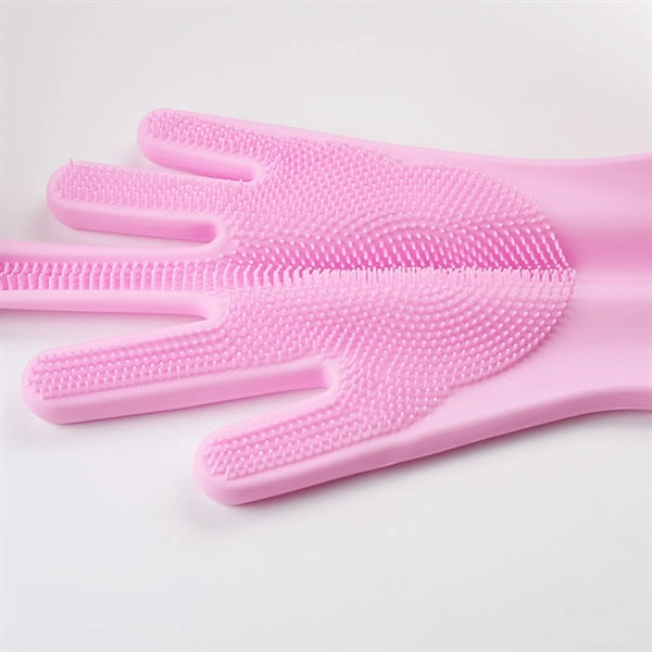 Multifunction Cleaning Gloves Dishwashing Pet Grooming Brush