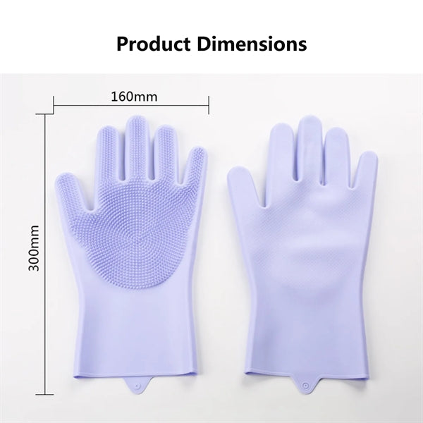 Multifunction Cleaning Gloves Dishwashing Pet Grooming Brush