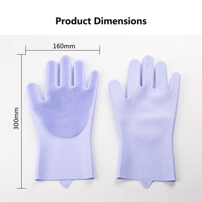 Multifunction Cleaning Gloves Dishwashing Pet Grooming Brush