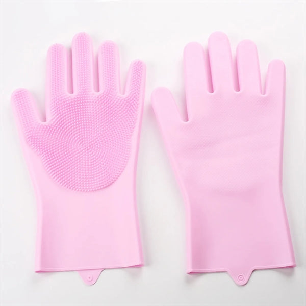 Multifunction Cleaning Gloves Dishwashing Pet Grooming Brush