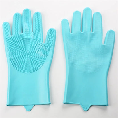 Multifunction Cleaning Gloves Dishwashing Pet Grooming Brush