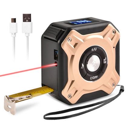 2-in-1 USB Rechargeable Laser Tape Measure