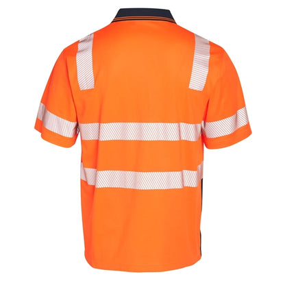 Class 3 Hi Viz Cotton Knitted Segmented Tape Safety Polo