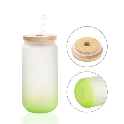 16Oz Sublimation Frosted Beer Can Glass