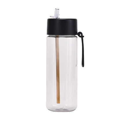 25 oz Outdoor Plastic Straw Bottle