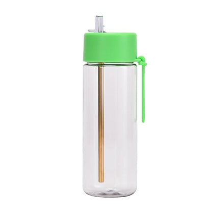 25 oz Outdoor Plastic Straw Bottle