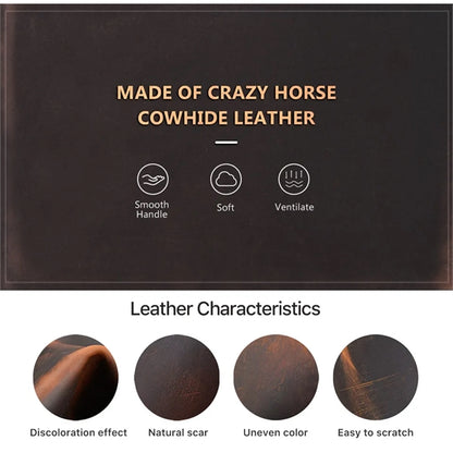 4-cigar Vintage Genuine Leather Cigar Case