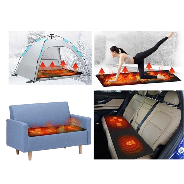 Camping Heated Sleeping Mat with Portable Pouch