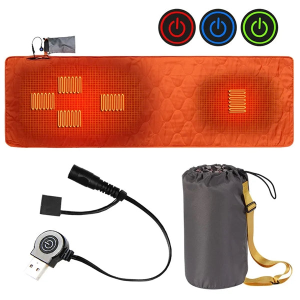 Camping Heated Sleeping Mat with Portable Pouch