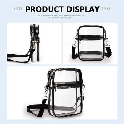 Crossbody Clear Bag With Front Pocket