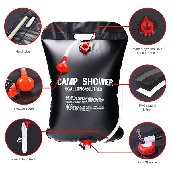 Portable Camping Shower Bag
