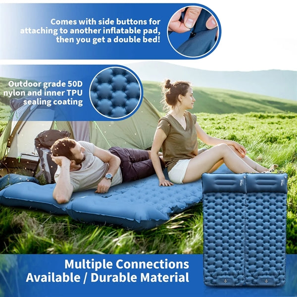 Inflatable Sleeping Mat with Portable Pouch