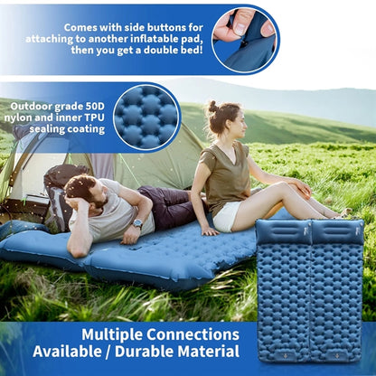 Inflatable Sleeping Mat with Portable Pouch
