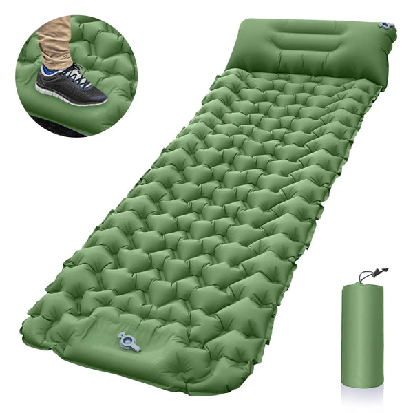 Inflatable Sleeping Mat with Portable Pouch
