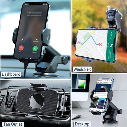 Car Cell Phone Holder Long Arm for Dashboard Windshield Vent