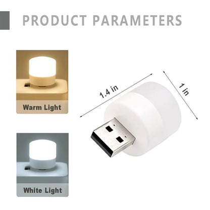 USB Small Night Light LED Mini Plug-In Bulb