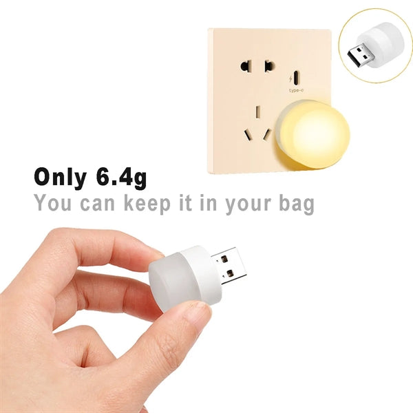 USB Small Night Light LED Mini Plug-In Bulb