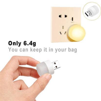 USB Small Night Light LED Mini Plug-In Bulb
