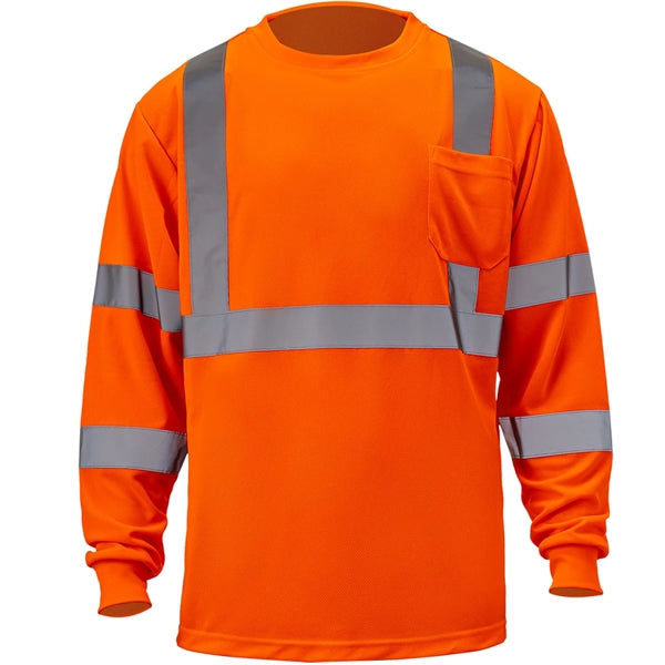 Hi Viz Class 3 170gsm Cotton Knitted Safety Pocket T-Shirt