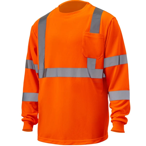 Hi Viz Class 3 170gsm Cotton Knitted Safety Pocket T-Shirt