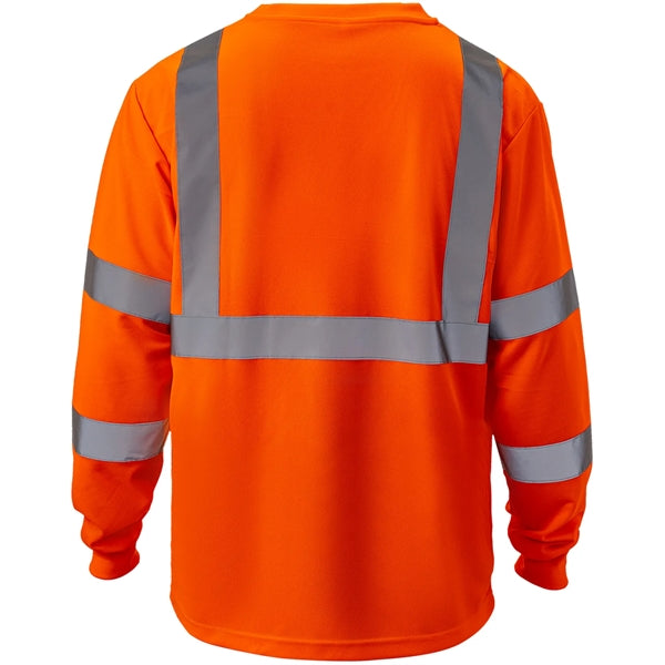 Hi Viz Class 3 170gsm Cotton Knitted Safety Pocket T-Shirt