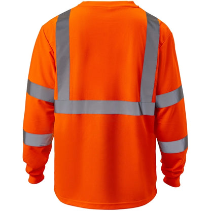 Hi Viz Class 3 170gsm Cotton Knitted Safety Pocket T-Shirt